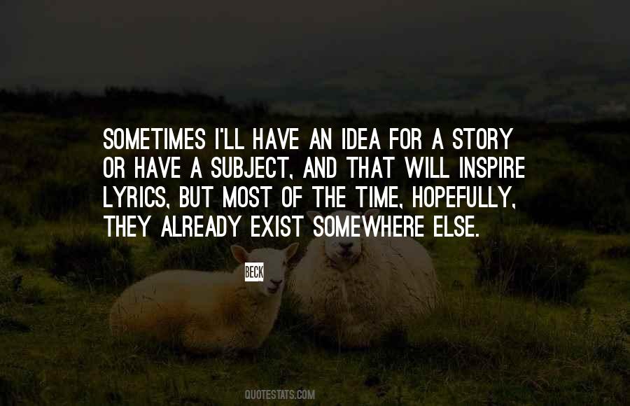 Sometimes Lyrics Quotes #1821870