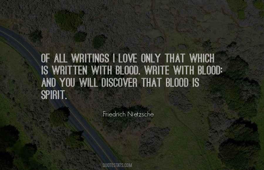 Blood Love Quotes #1199493