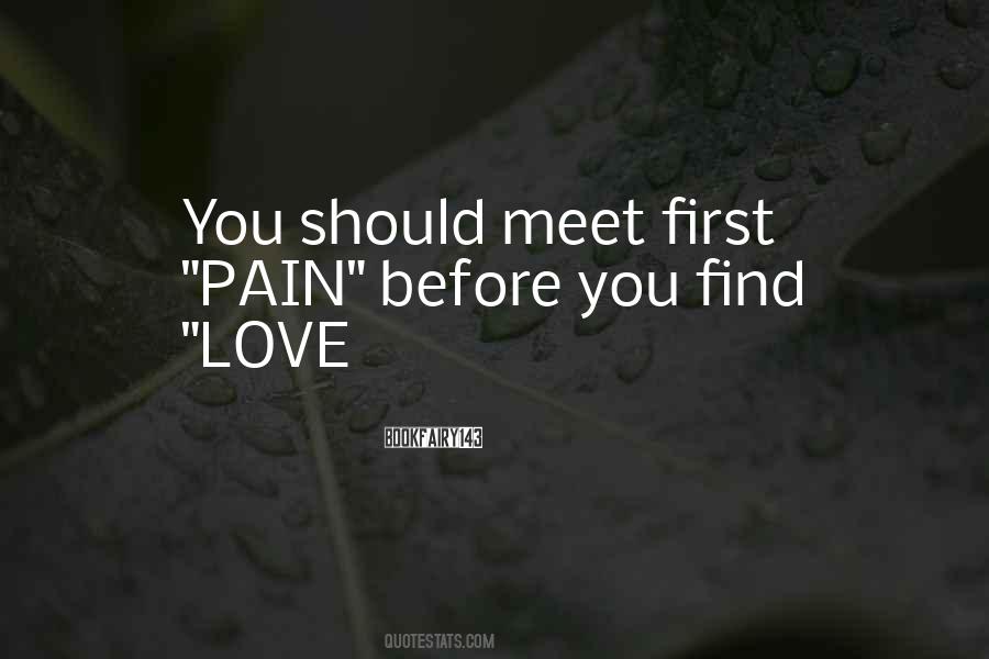 First Meet Love Quotes #37158