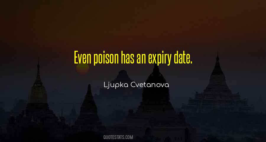 Poisoning Yourself Quotes #359600