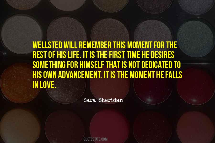 First Moment Of Love Quotes #1391089