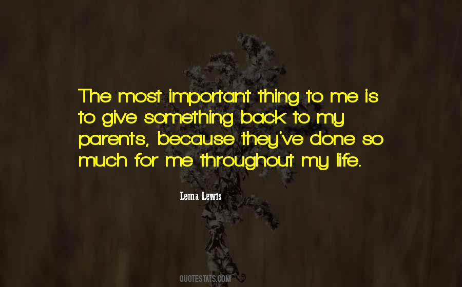 To My Parents Quotes #1018410