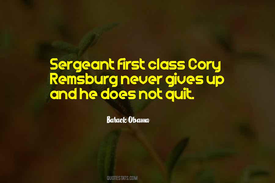 First Sergeant Quotes #492534