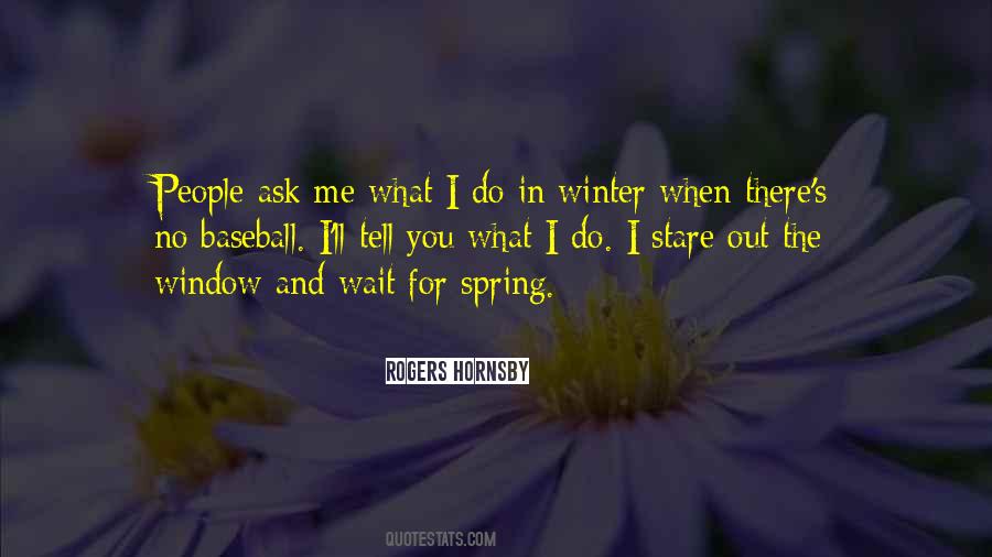 Baseball Winter Quotes #797315