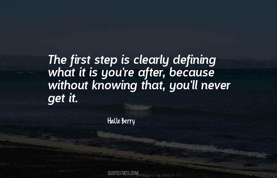 First Step Quotes #1302326