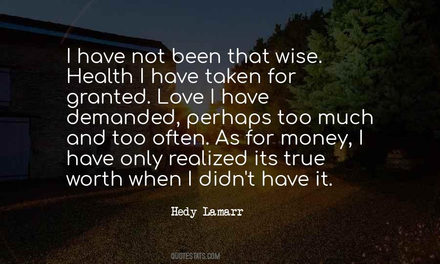 Love For Money Quotes #1568056