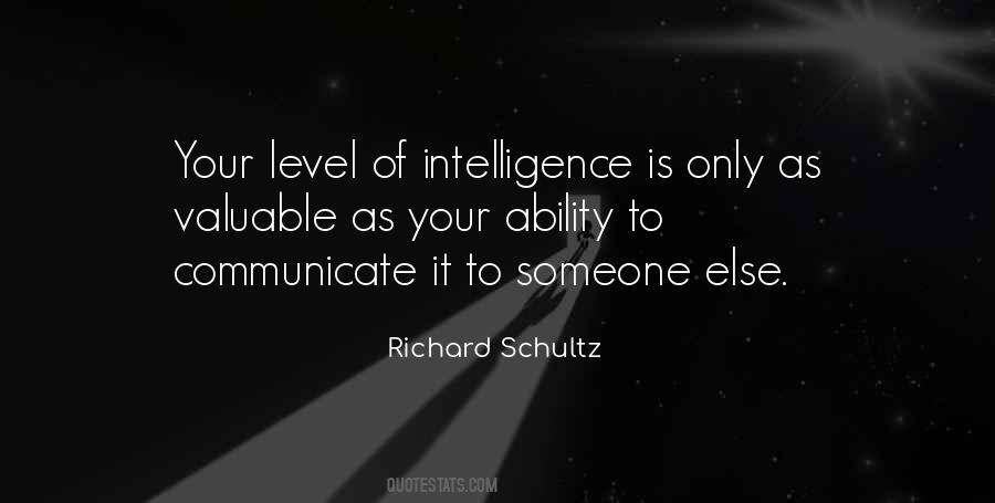 Intelligence Is Quotes #1083956