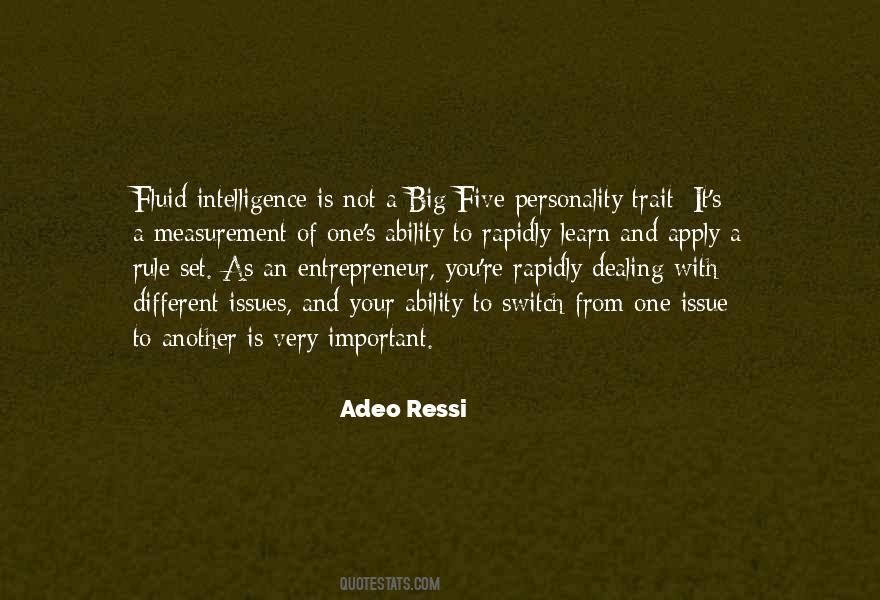 Intelligence Is Quotes #1097014