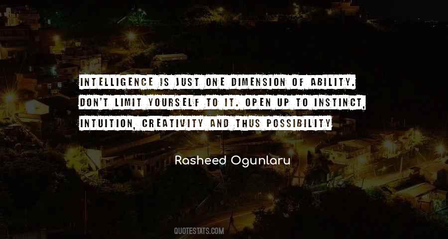 Intelligence Is Quotes #1122460
