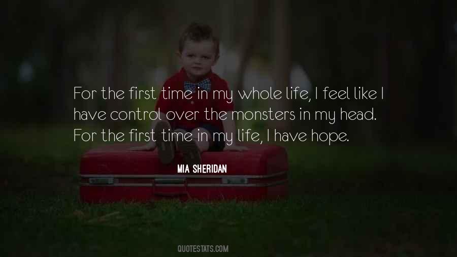 First Time In My Life Quotes #39688