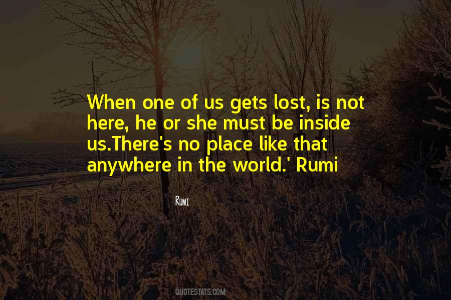Lost In Place Quotes #1075047