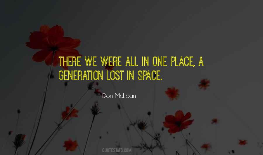 Lost In Place Quotes #1793243