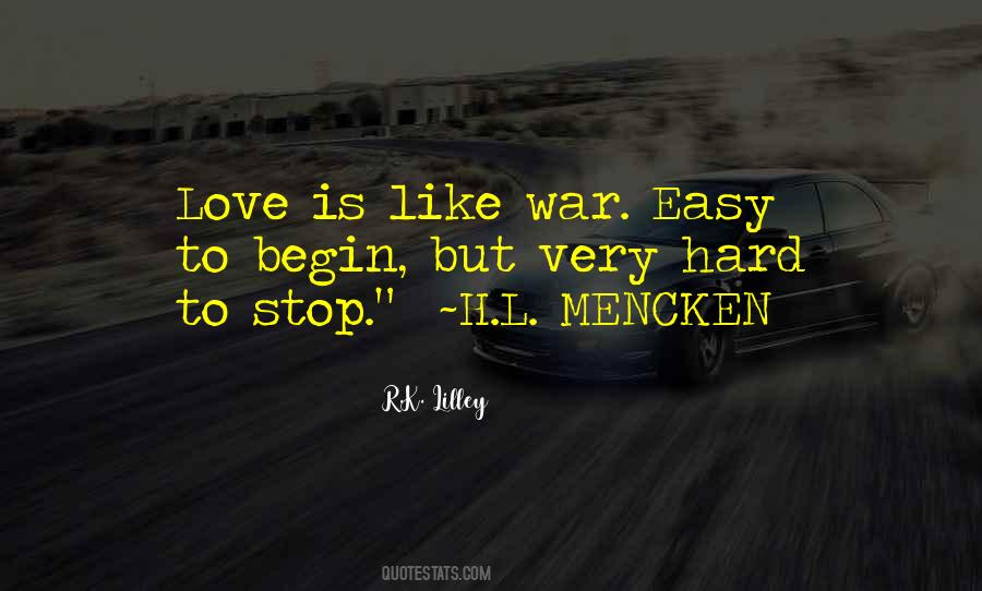 Love Is Easy Quotes #138395