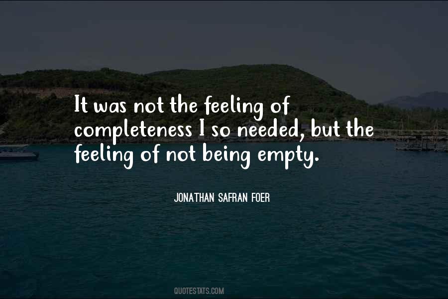 The Feeling Of Emptiness Quotes #158631