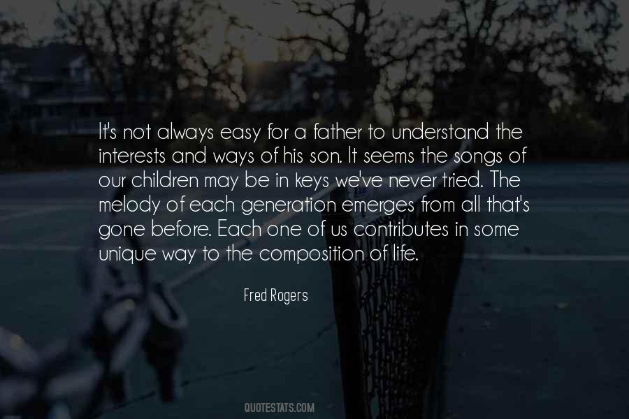 Son To His Father Quotes #1316224