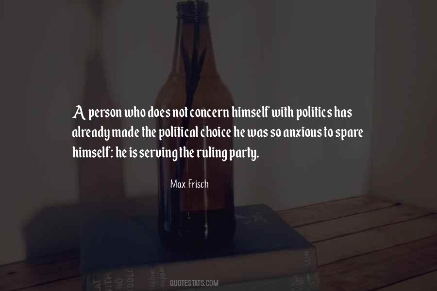 Political Choice Quotes #1195978