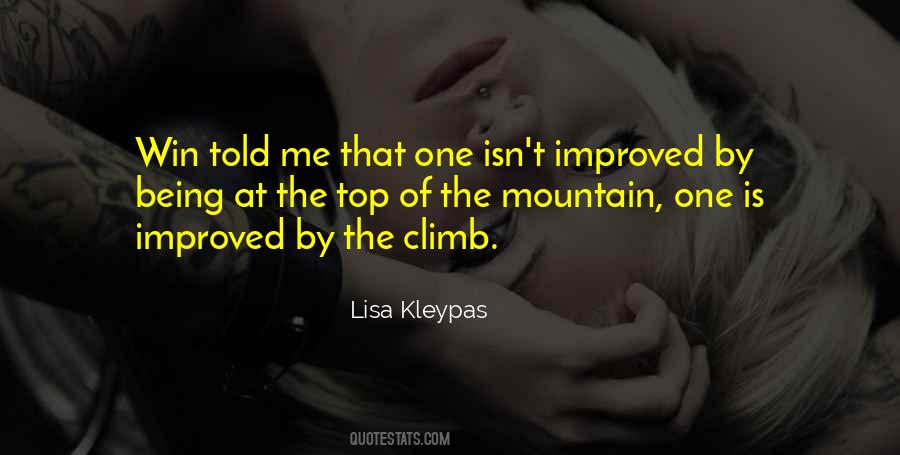 Climb That Mountain Quotes #597139