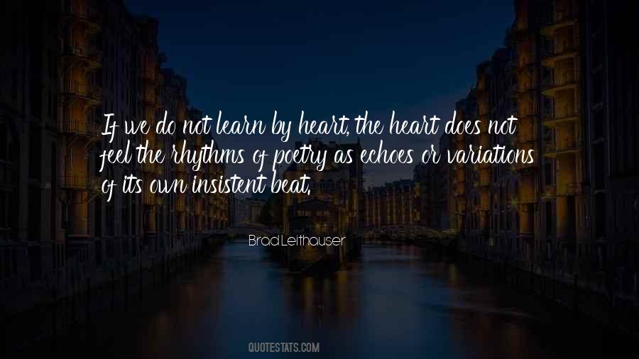 Quotes About The Heart Beat #240684