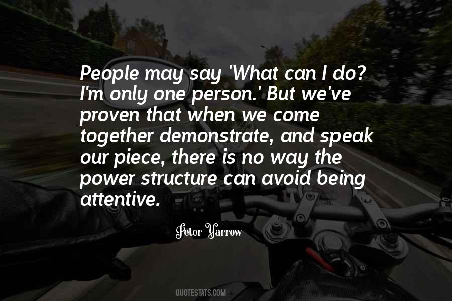 What Can One Person Do Quotes #295581