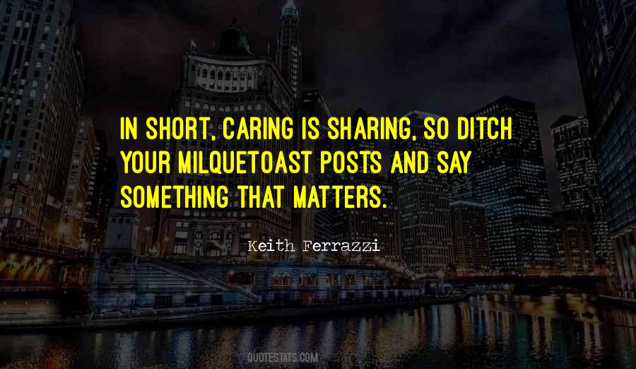Caring Is Quotes #248874