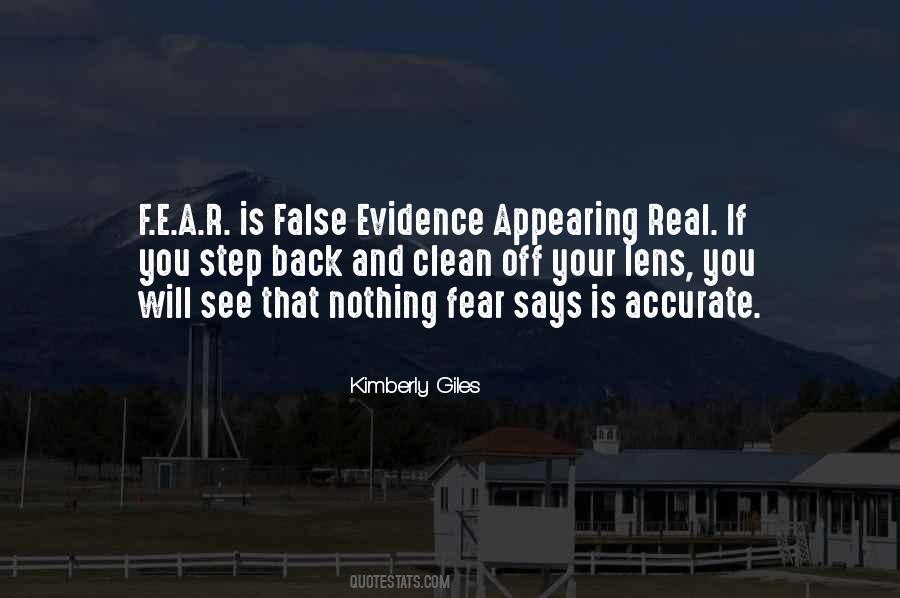 Quotes About False Fear #733143