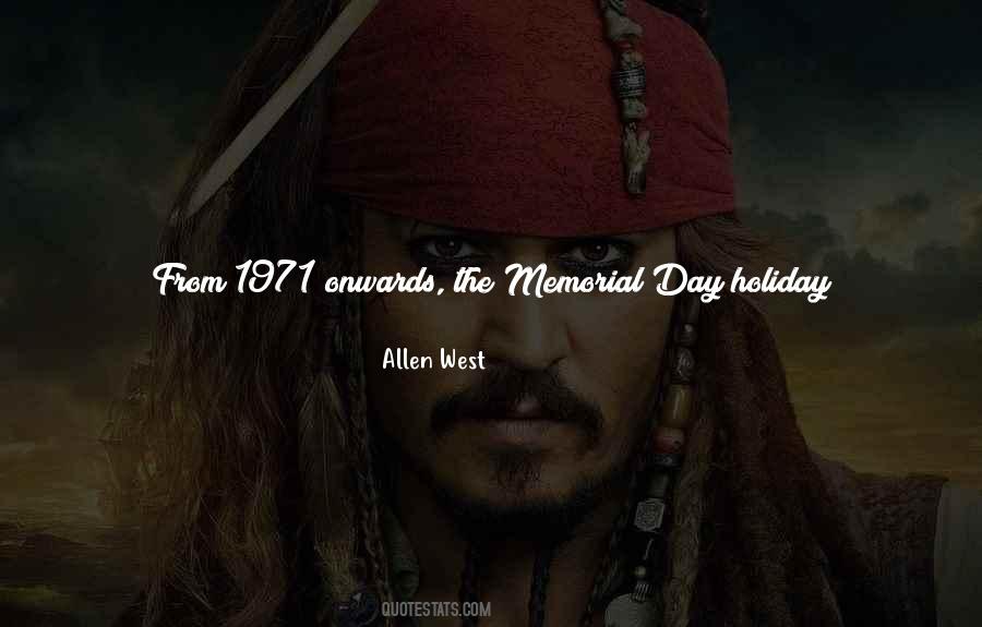 Memorial Day Holiday Quotes #1850783