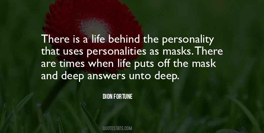 Behind The Masks Quotes #264369