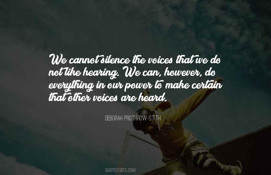 Silence Power Quotes #606283