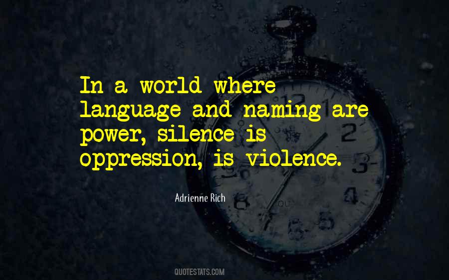 Silence Power Quotes #902260