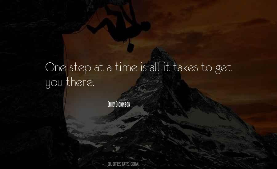 Step At A Time Quotes #227213