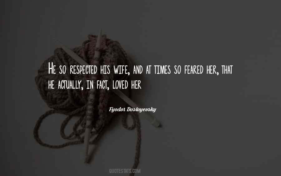 His Wife Quotes #1177175