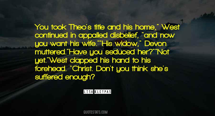His Wife Quotes #1285726