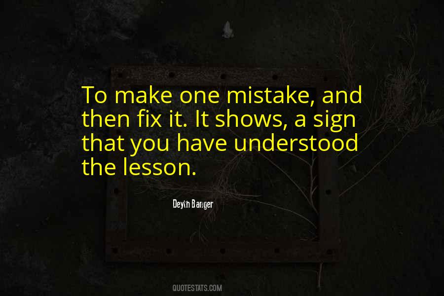 Fix Mistakes Quotes #1790751