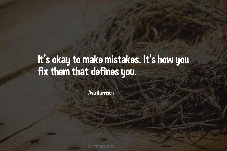 Fix Mistakes Quotes #187446