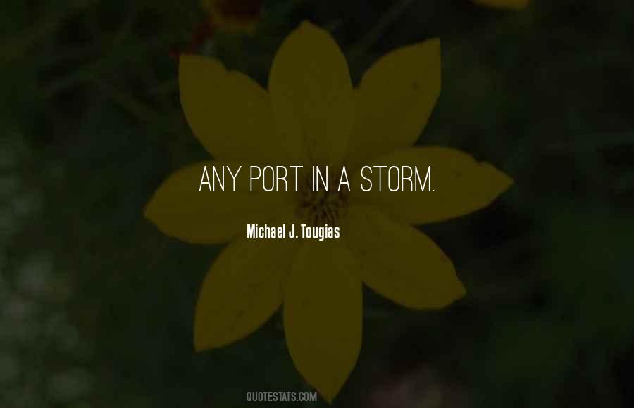 Any Port In A Storm Quotes #929800