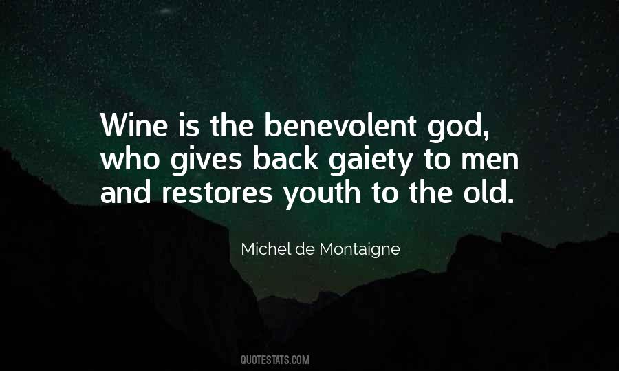 Benevolent God Quotes #1322015