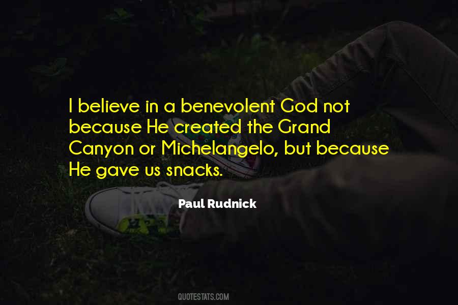 Benevolent God Quotes #203560