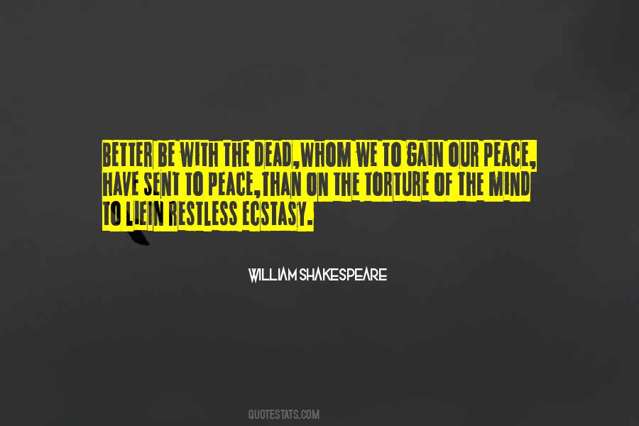 Be Restless Quotes #1846943