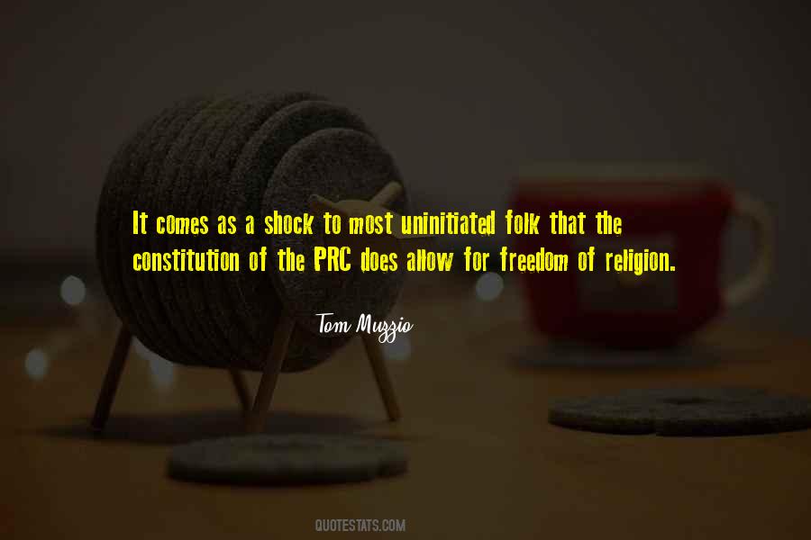Constitution Freedom Of Religion Quotes #209815