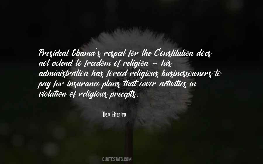 Constitution Freedom Of Religion Quotes #450120