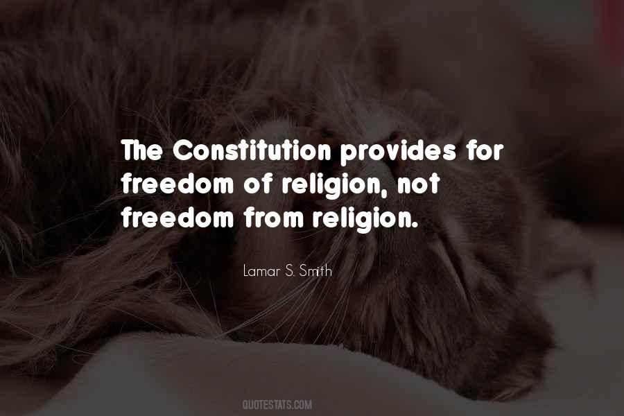 Constitution Freedom Of Religion Quotes #919134