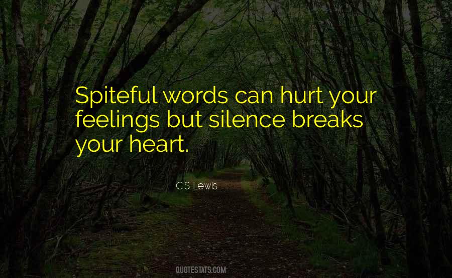 Spiteful Words Quotes #521977