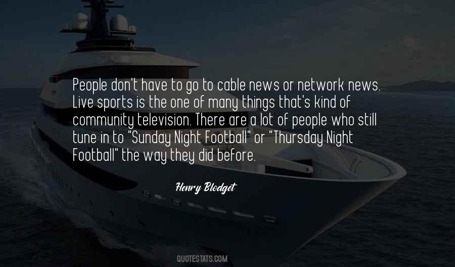 Sunday Night Football Quotes #1278357