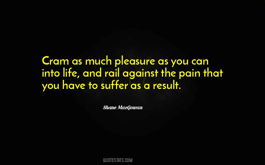 Pain Suffer Quotes #1711923