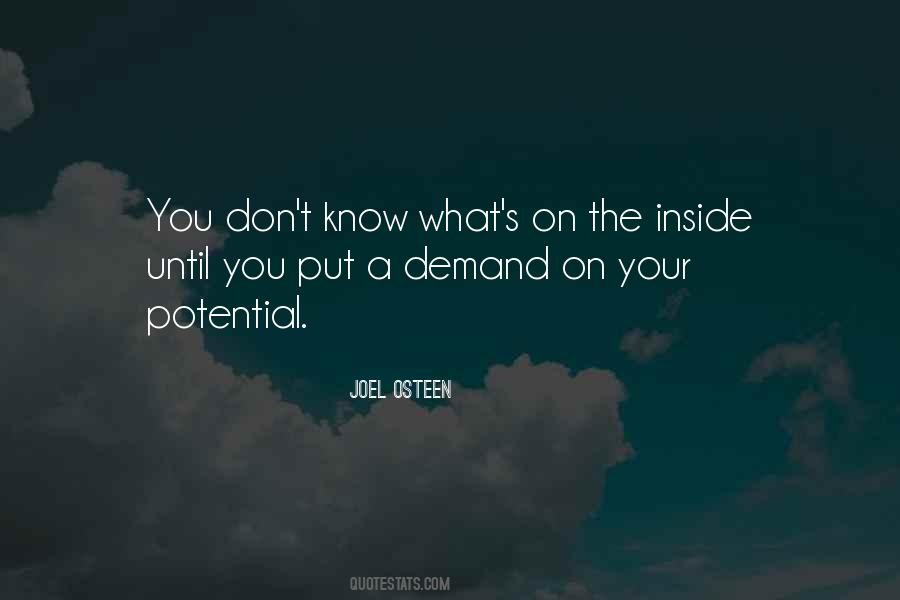 Know Your Potential Quotes #1676309