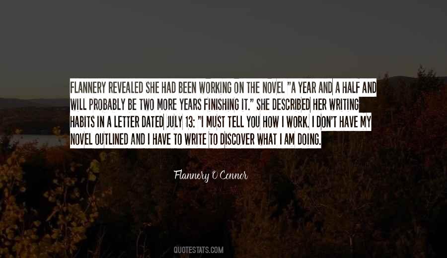 Flannery O'connor Writing Quotes #910235