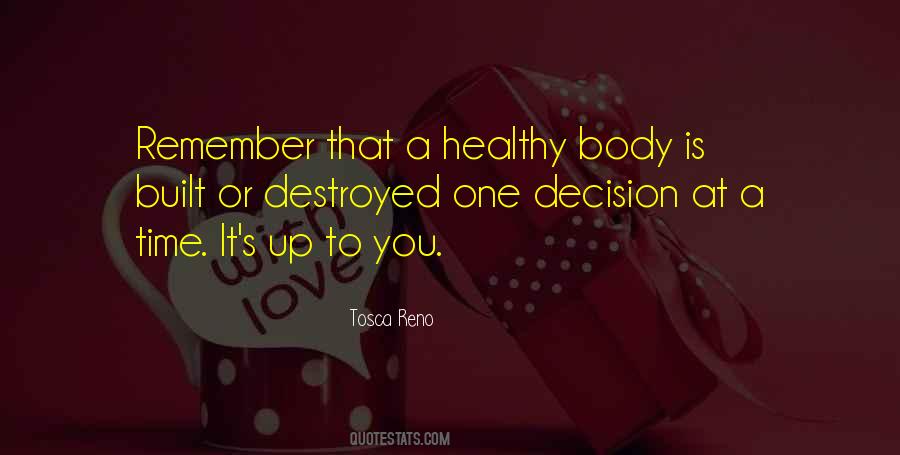 Quotes About A Healthy Body #1262712
