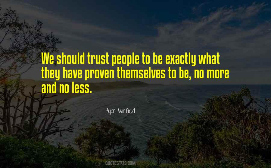 Trust People Quotes #277457