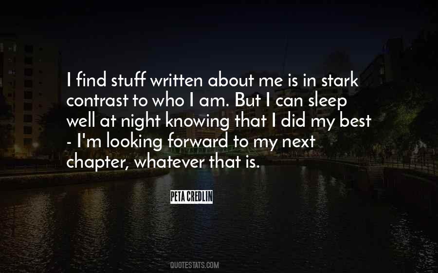 I Sleep Well Quotes #86448