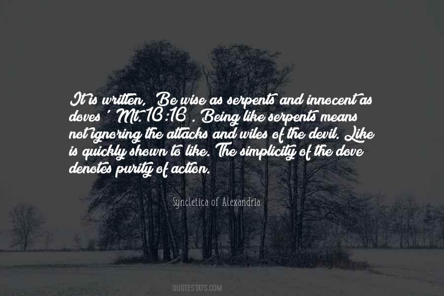 Purity And Simplicity Quotes #1548812